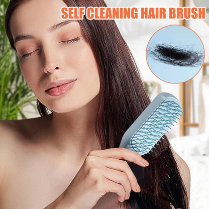 Self Cleaning Scalp Massage Comb - Wholesalus