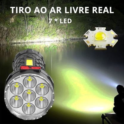 Ultra Powerful LED Rechargeable Flashlight - Wholesalus