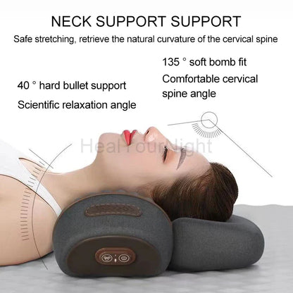 Hot Compression Vibrating Massage Pillow - Wholesalus