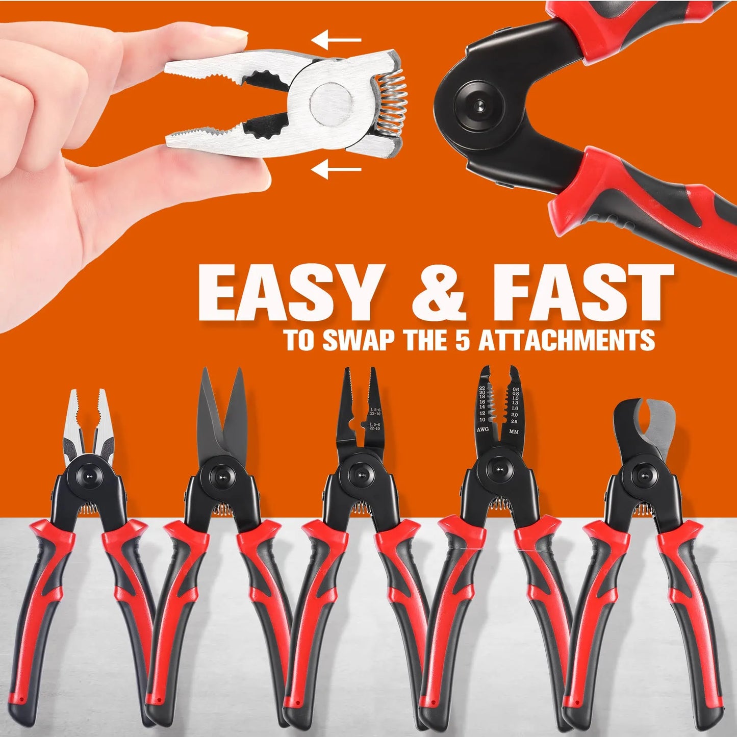 5 IN1 Multifunctional Replaceable Wire Stripper