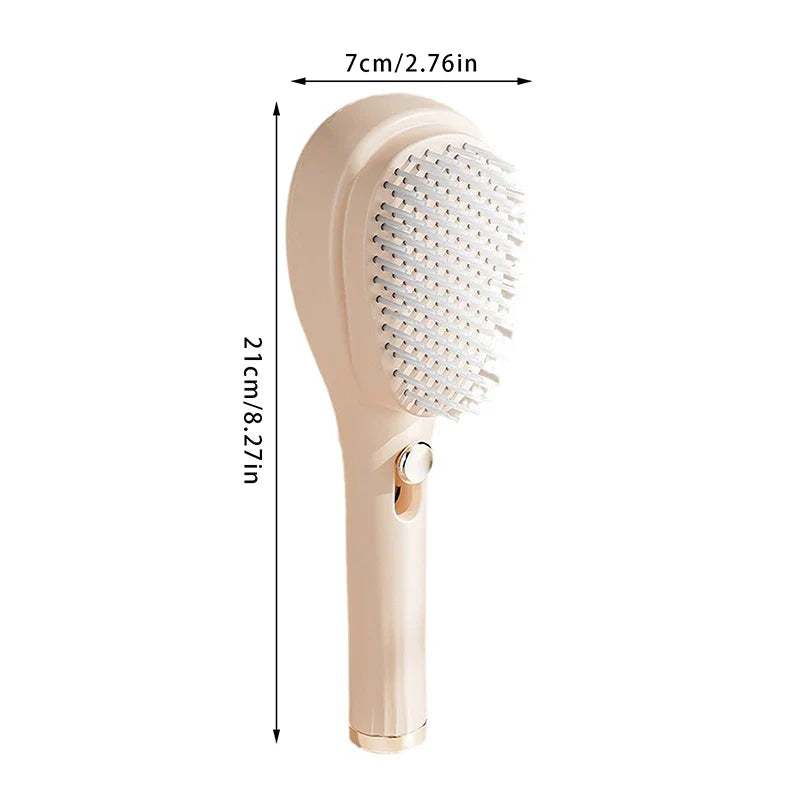 Retractable Self Cleaning Comb