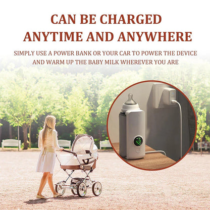Rechargeable LED Display Bottle Warmer - Wholesalus