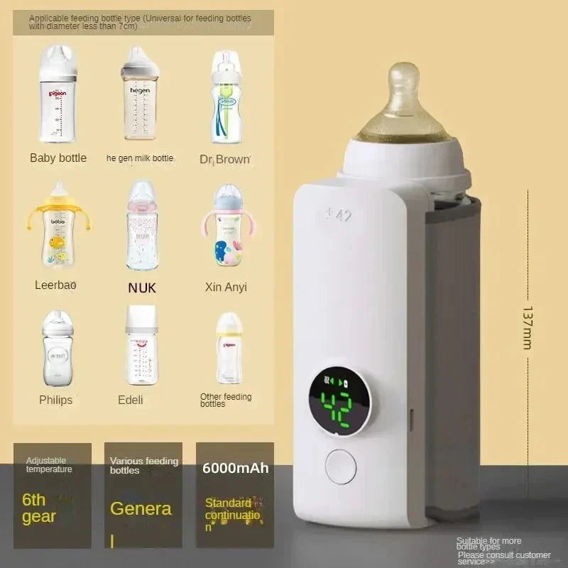 Rechargeable LED Display Bottle Warmer