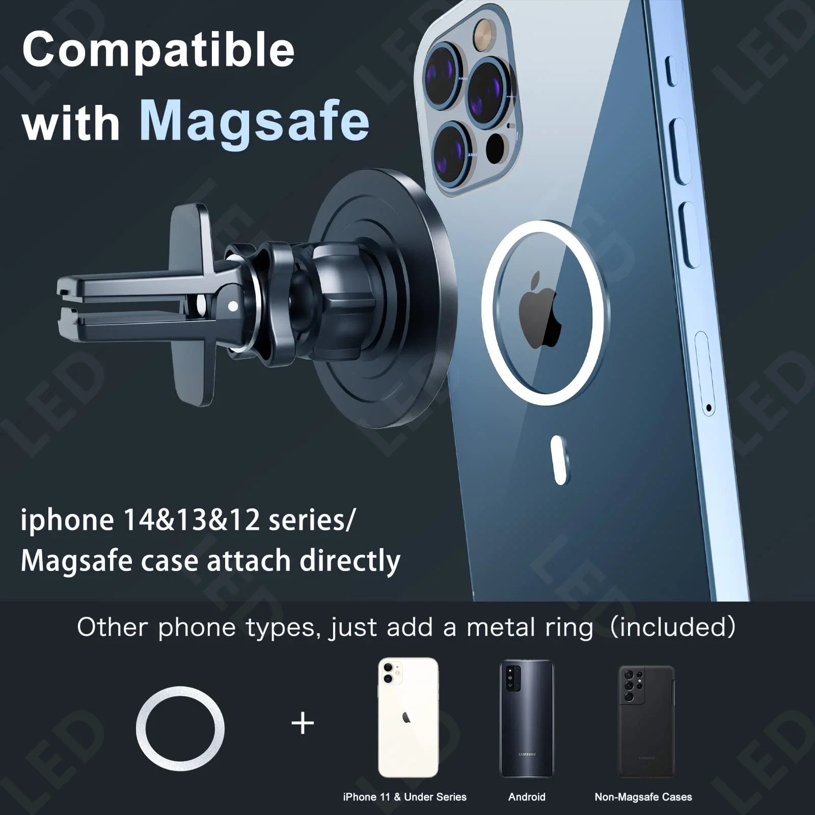 Magsafe Car Air Vent Mount Phone Holder - Wholesalus