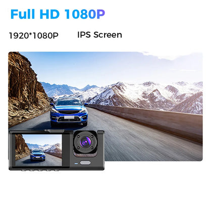 Three Channel Car HD DashCam - Wholesalus