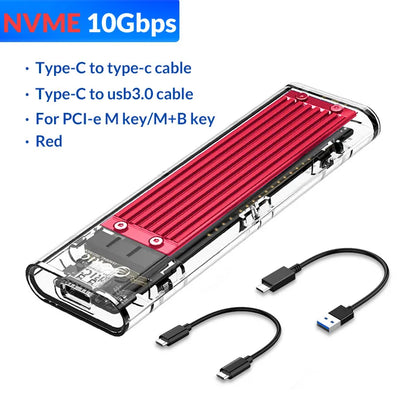 Transparent Hard Drive SSD Enclosure - Wholesalus