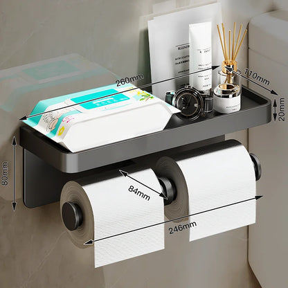 Wall-Mounted Aluminum Alloy Tissue holder - Wholesalus