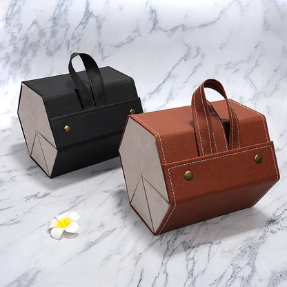 Foldable Leather Sunglasses Case - Wholesalus