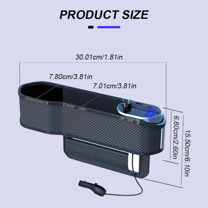 Car Seat Gap Charging Storage Box - Wholesalus