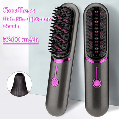Wireless Hair Straightener Comb - Wholesalus
