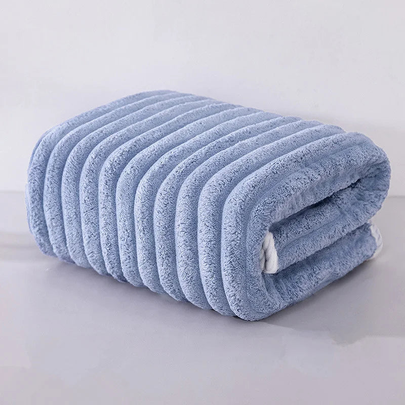 Quick Absorption Coral Plush Towel