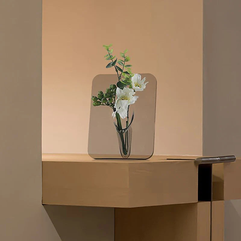 Acrylic Floral Photo Frame Vase - Wholesalus