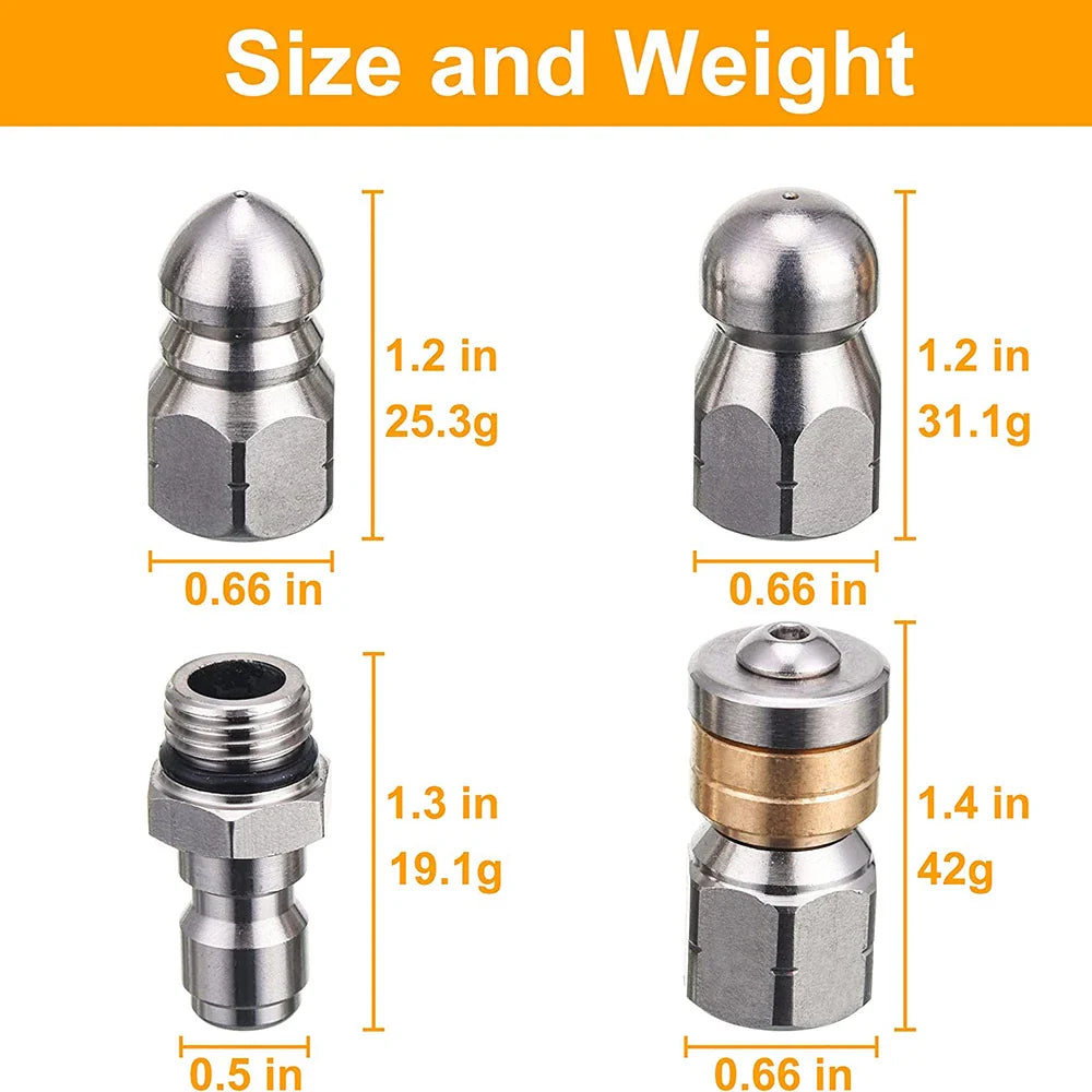 High Pressure Drainage Cleaning Kit