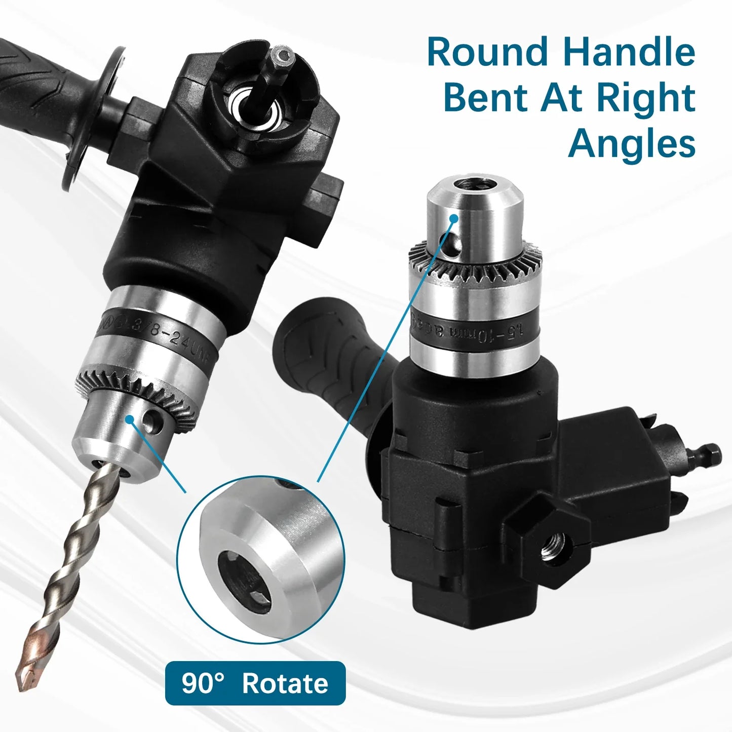 90 Degree Right Angle Drill Bit Adapter