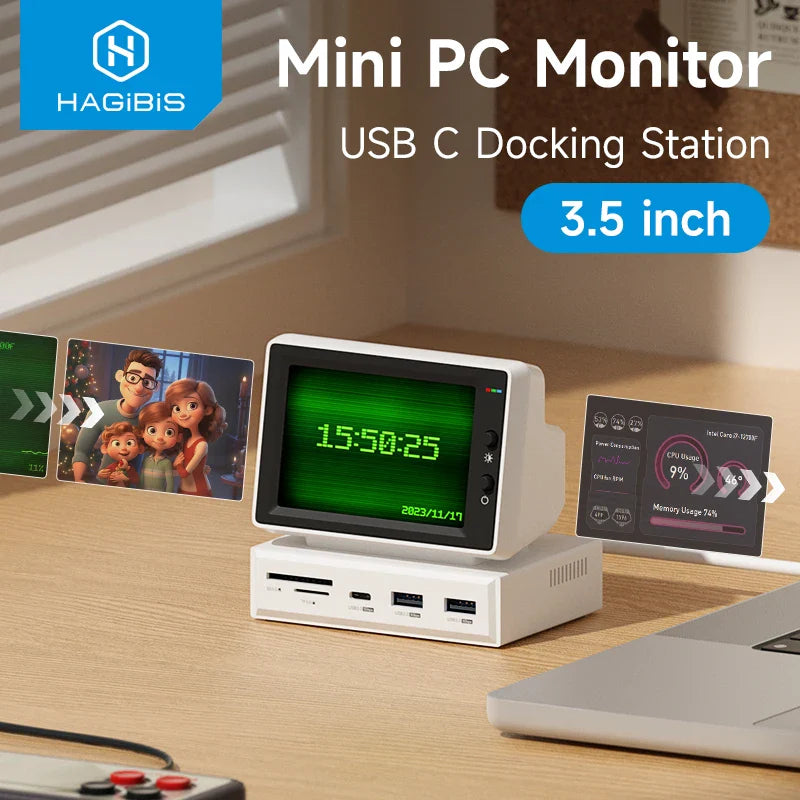 Mini PC Monitor USB C Docking Station