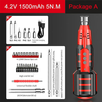 Rechargeable Electric Wireless Screwdriver - Wholesalus