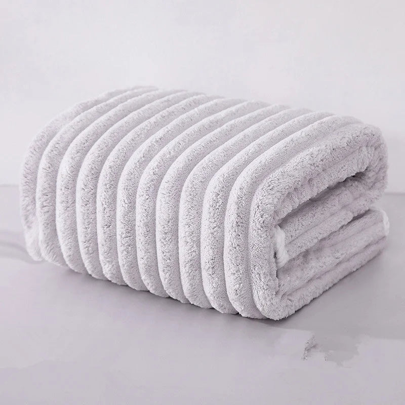 Quick Absorption Coral Plush Towel