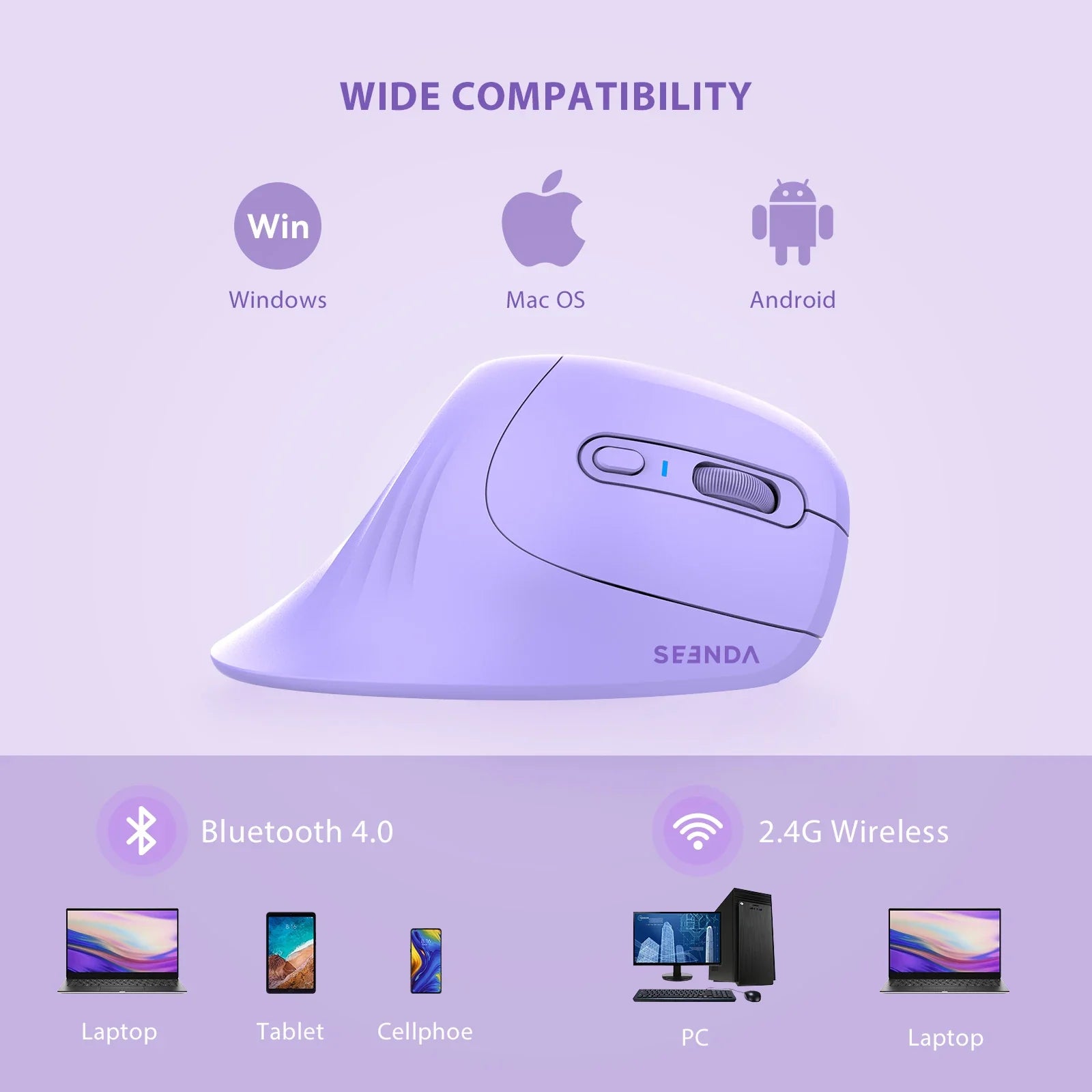 Ergonomic Wireless Vertical Mouse - Wholesalus