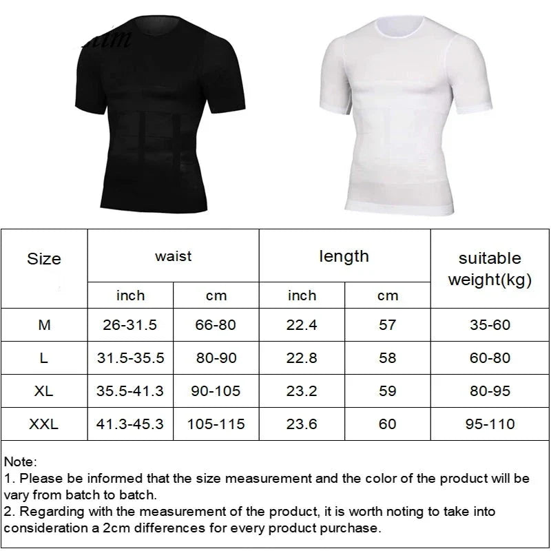 Men's Body Shaper Slimming T-Shirt - Wholesalus