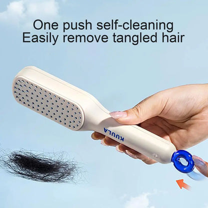 Self Cleaning Scalp Massage Comb - Wholesalus