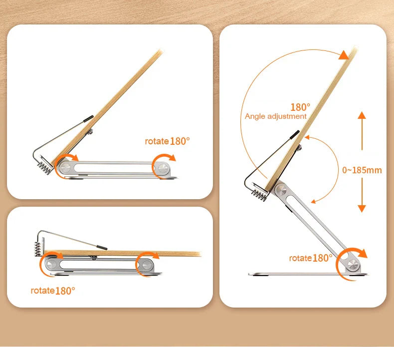 Multifunctional Adjustable Aluminum Alloy Reading Stand - Wholesalus