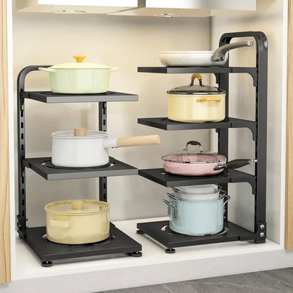Adjustable Kitchen Pot Storage Rack - Wholesalus