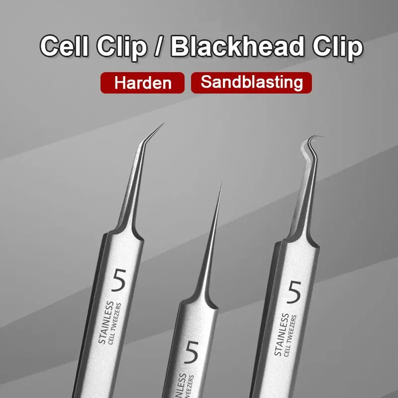 Stainless Steel Blackhead Remover Tool - 3Pcs Set