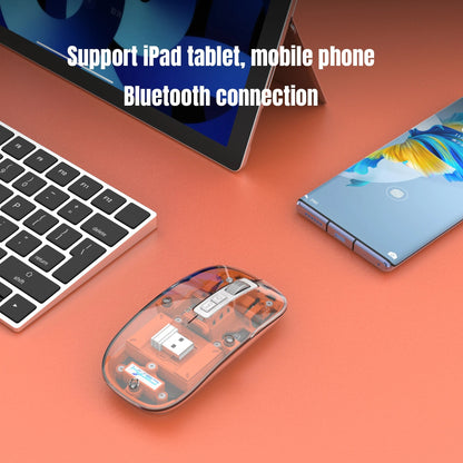 Transparent Wireless Bluetooth Mouse - Wholesalus
