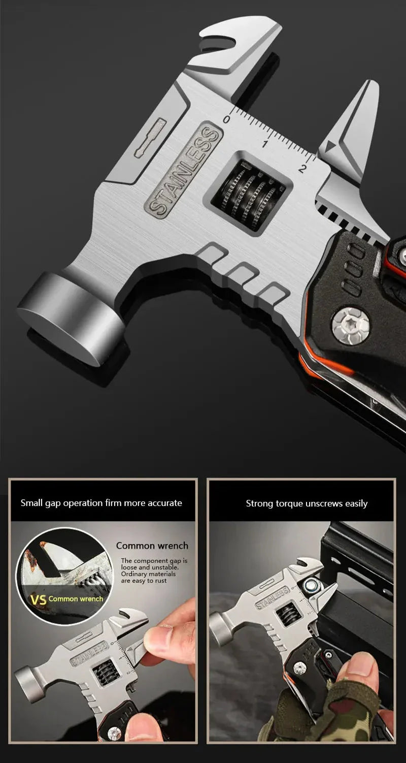 Multifunctional Wrench Pliers Hammer