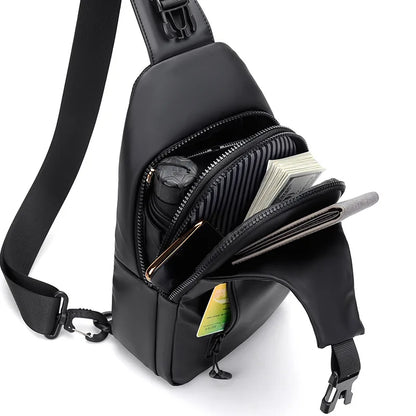 Waterproof Chest Bag with USB Charging Interface - Wholesalus
