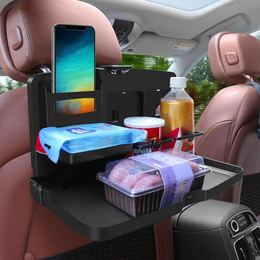 Multipurpose Foldable Car Headrest Tray