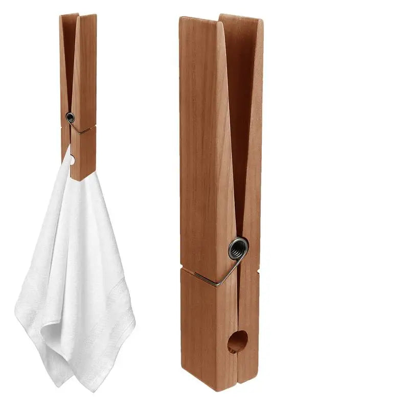 Giant Wooden Towel Holder