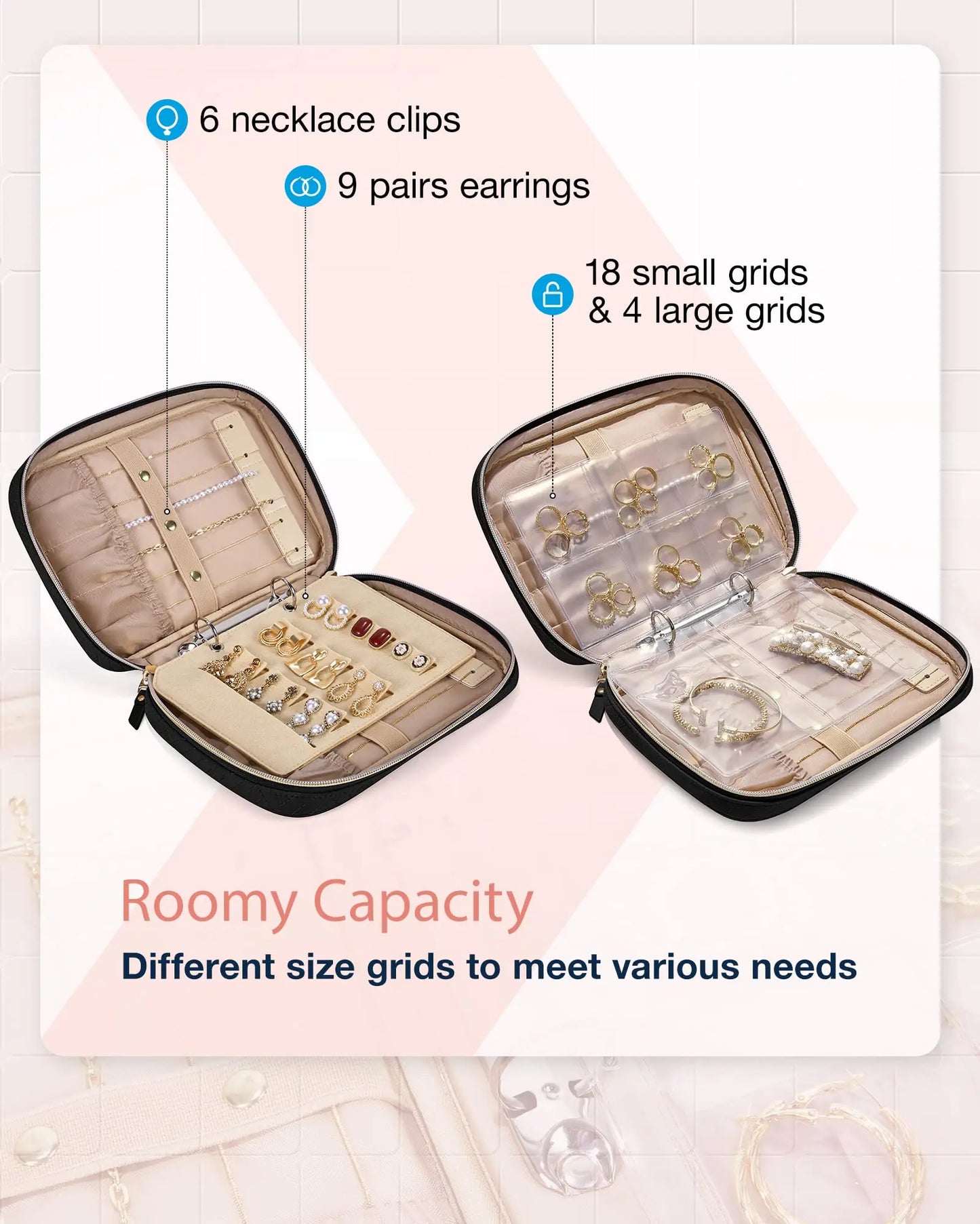 Jewelry Travel Organizer Case