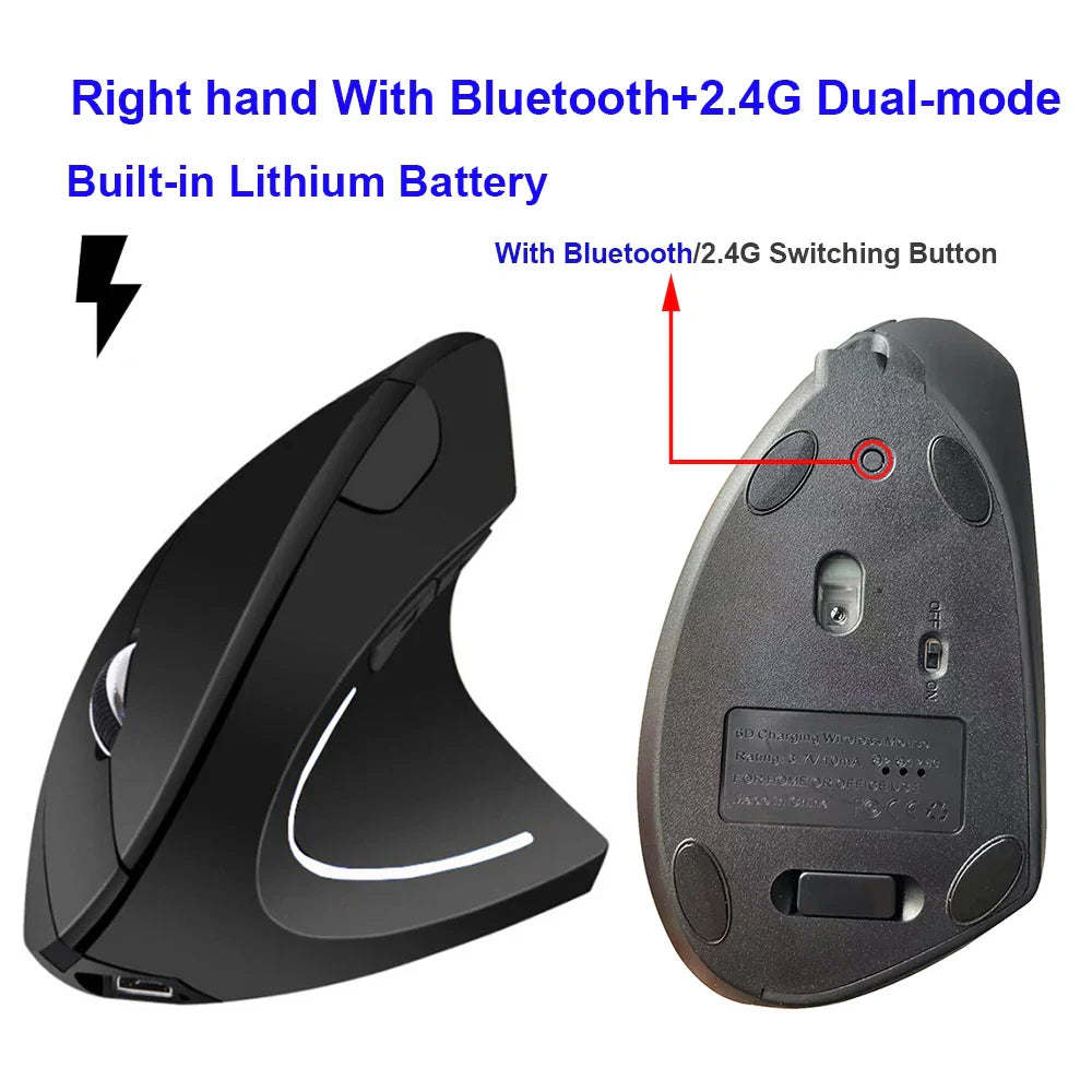 Ergonomic Wireless Vertical Mouse - Wholesalus