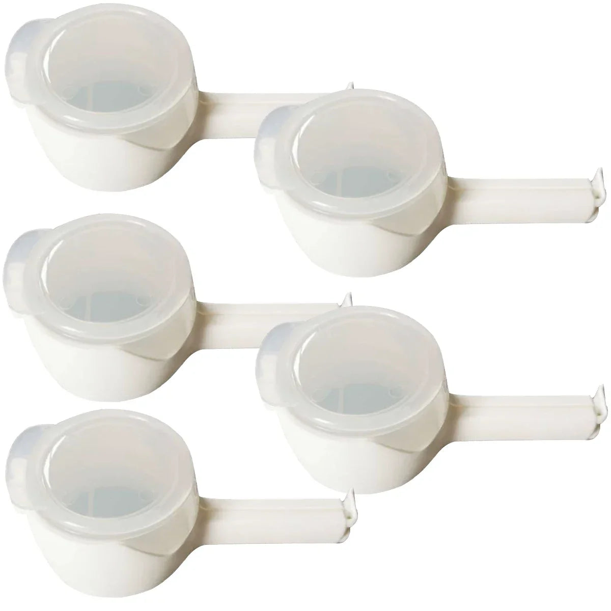 Food Bag Sealing Clips With Cap - 5Pcs