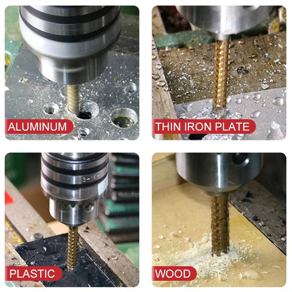 Titanium Coated Wood and Metal Drilling Set - Wholesalus