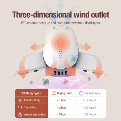Electric Clothes and Shoe Drying Hanger - Wholesalus