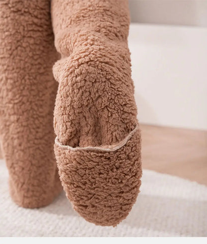 Over Knee High Fuzzy Socks - Wholesalus