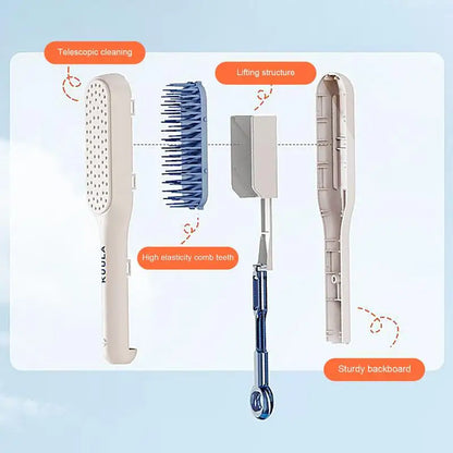 Self Cleaning Scalp Massage Comb - Wholesalus