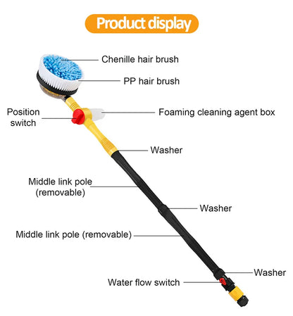 Multifunctional Car Rotary Wash Brush Kit - Wholesalus