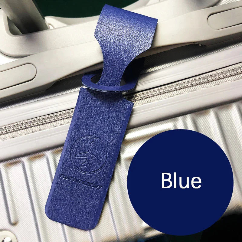 Portable Leather Luggage Tag