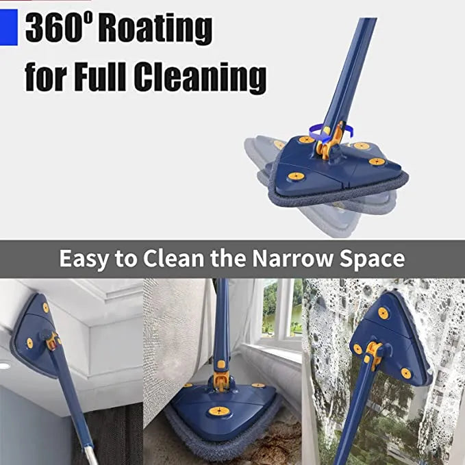 Multifunctional Triangle Self-draining Lazy Mop