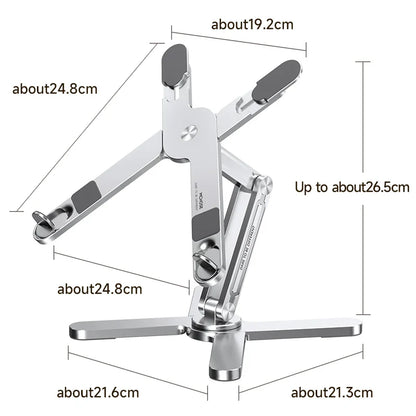 Aluminum Heat Dissipation Rotatable Laptop Stand - Wholesalus