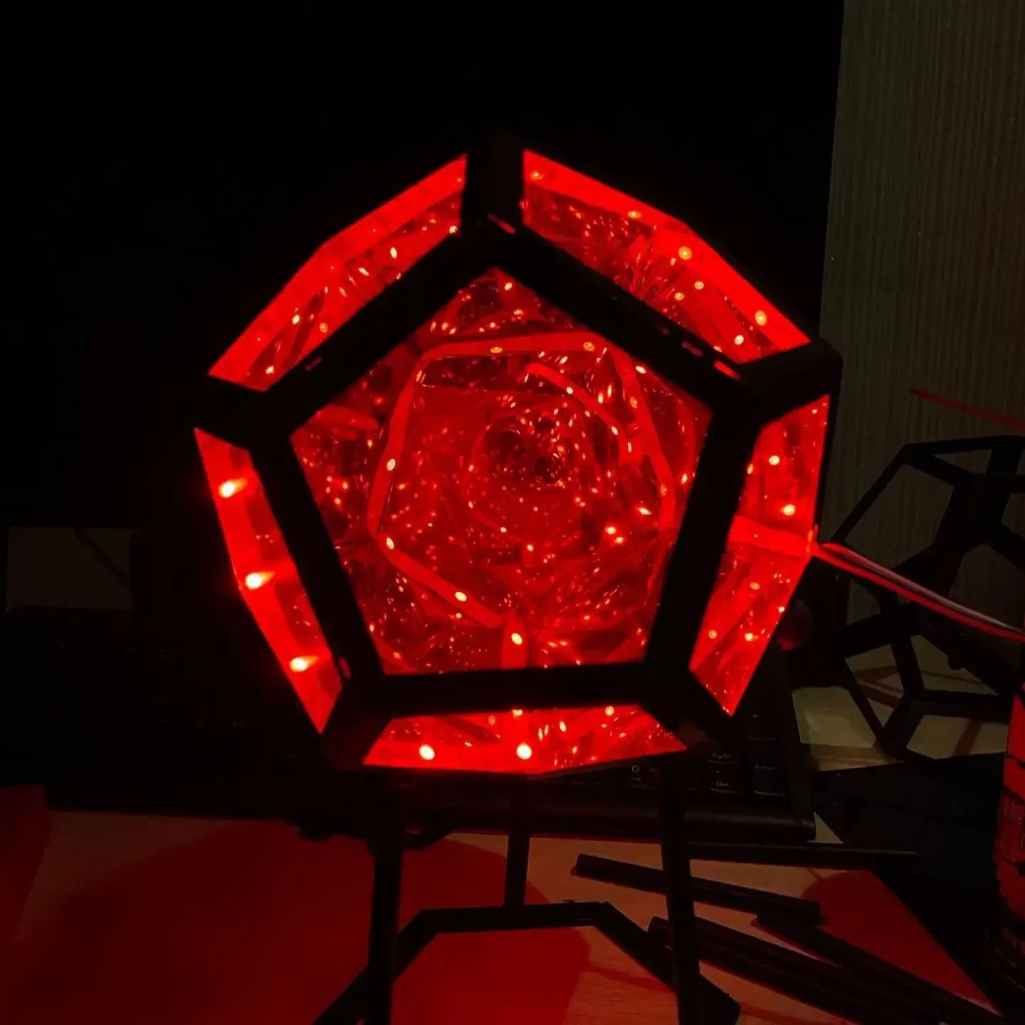 Infinite Dodecahedron Art Lamp