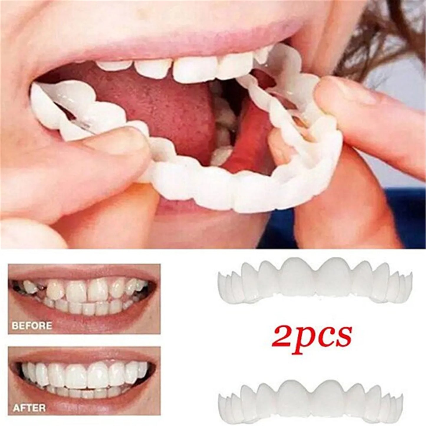 Comfort Fit Temporary Teeth Cover - Wholesalus