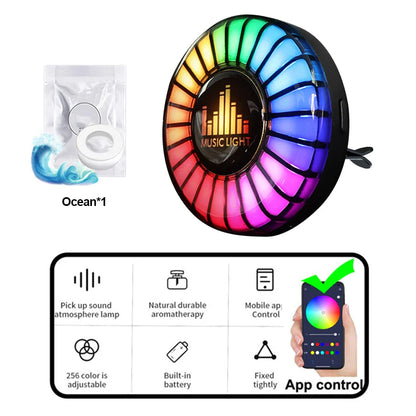 Car Aromatherapy Rhythm Light 1Pc - Wholesalus