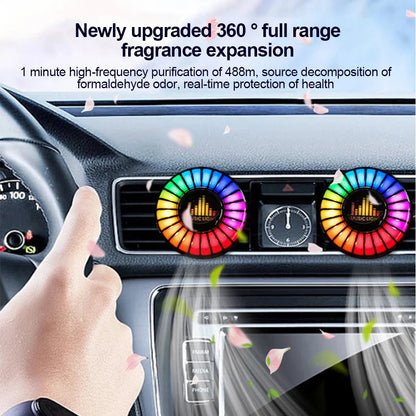 Car Aromatherapy Rhythm Light 1Pc - Wholesalus
