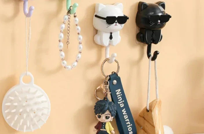 CatCharm Stick-On Key Hook