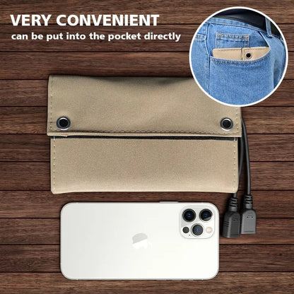 Portable Solar Panel USB Power Bank - Wholesalus