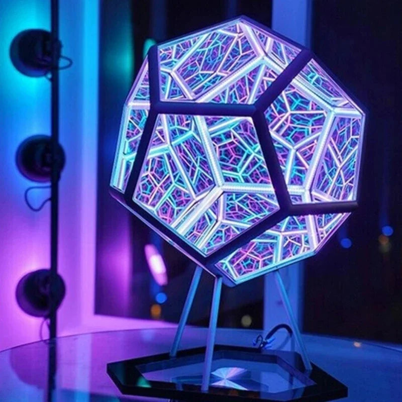 Infinite Dodecahedron Art Lamp